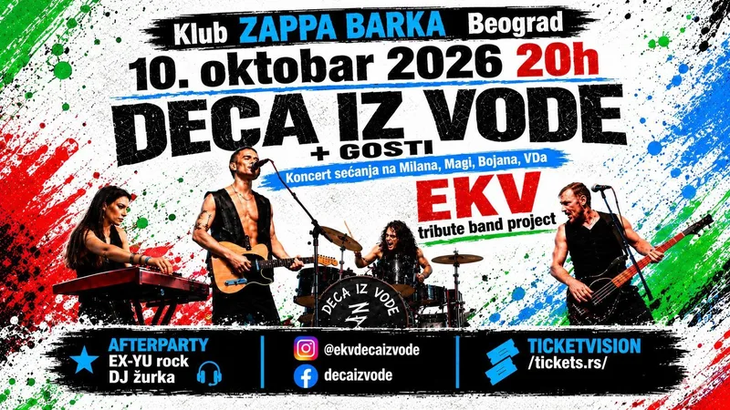 EKV tribute: DECA IZ VODE I GOSTI — poster