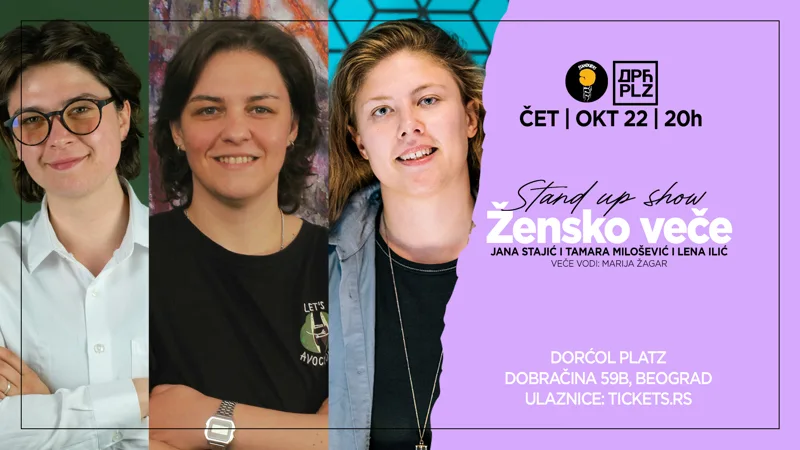 Žensko stand-up veče: Jana, Tamara i Lena — poster