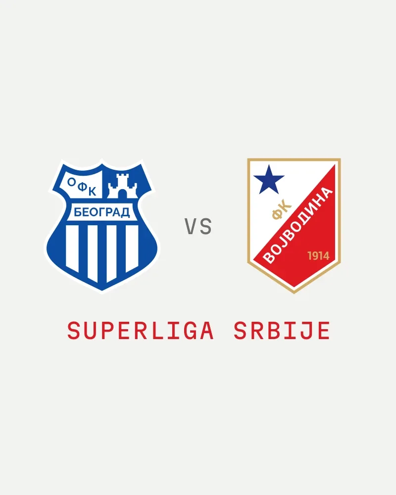 OFK Beograd vs Vojvodina (Superliga Srbije) — poster