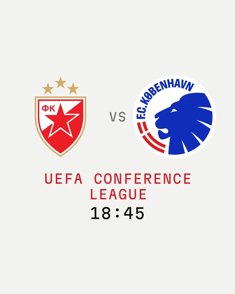 Crvena zvezda vs Copenhagen (UEFA Conference League) — poster