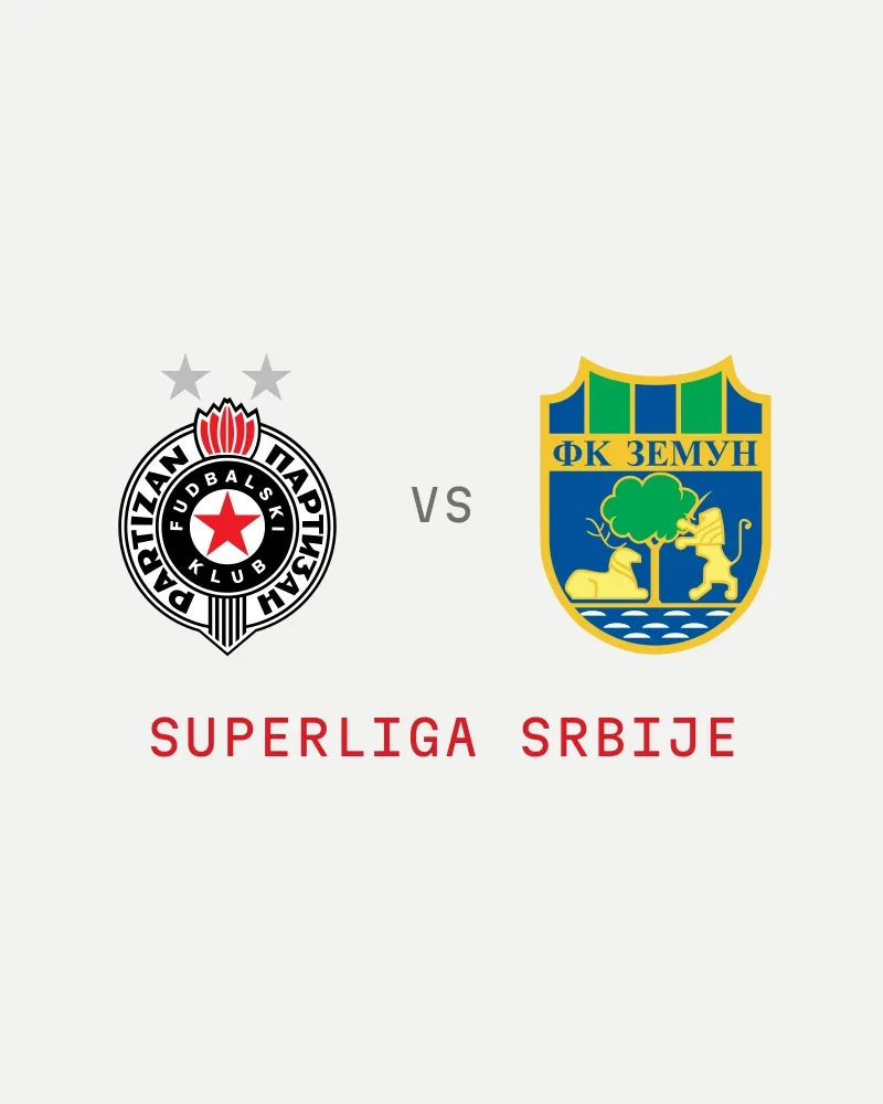 Partizan vs Zemun (Superliga Srbije) — poster