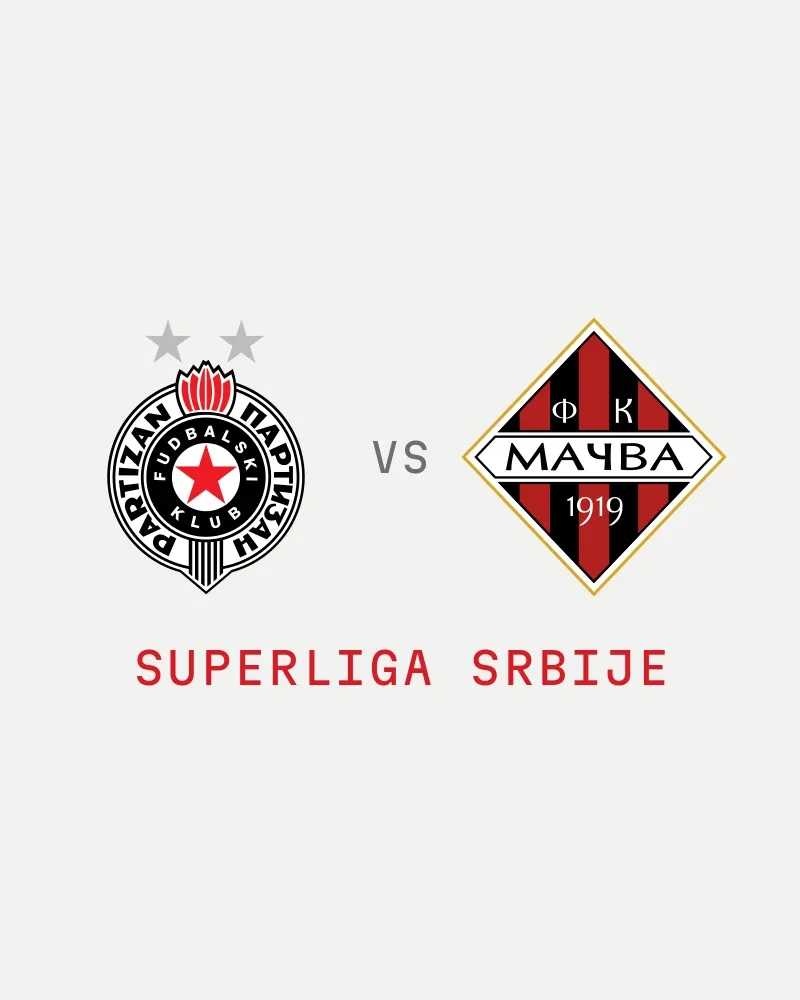 Partizan vs Mačva (Superliga Srbije) — poster