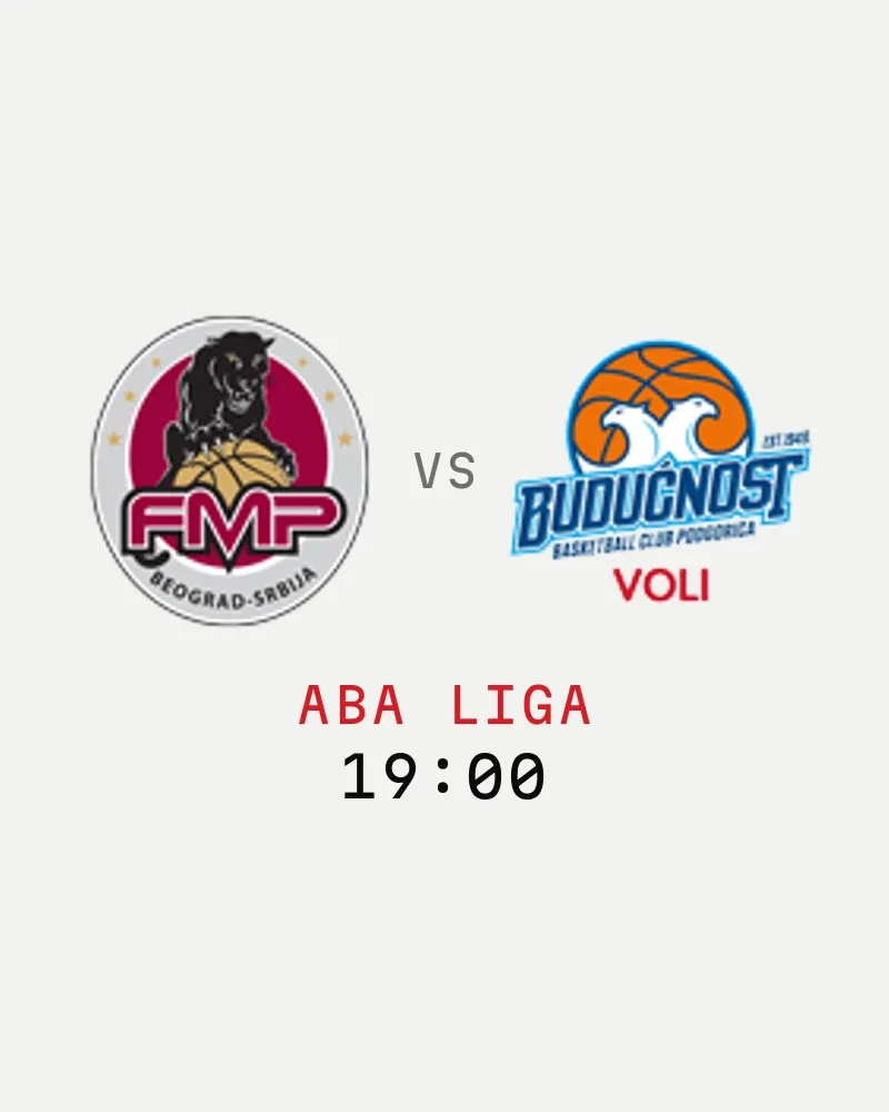 FMP vs Budućnost VOLI (ABA liga) — poster