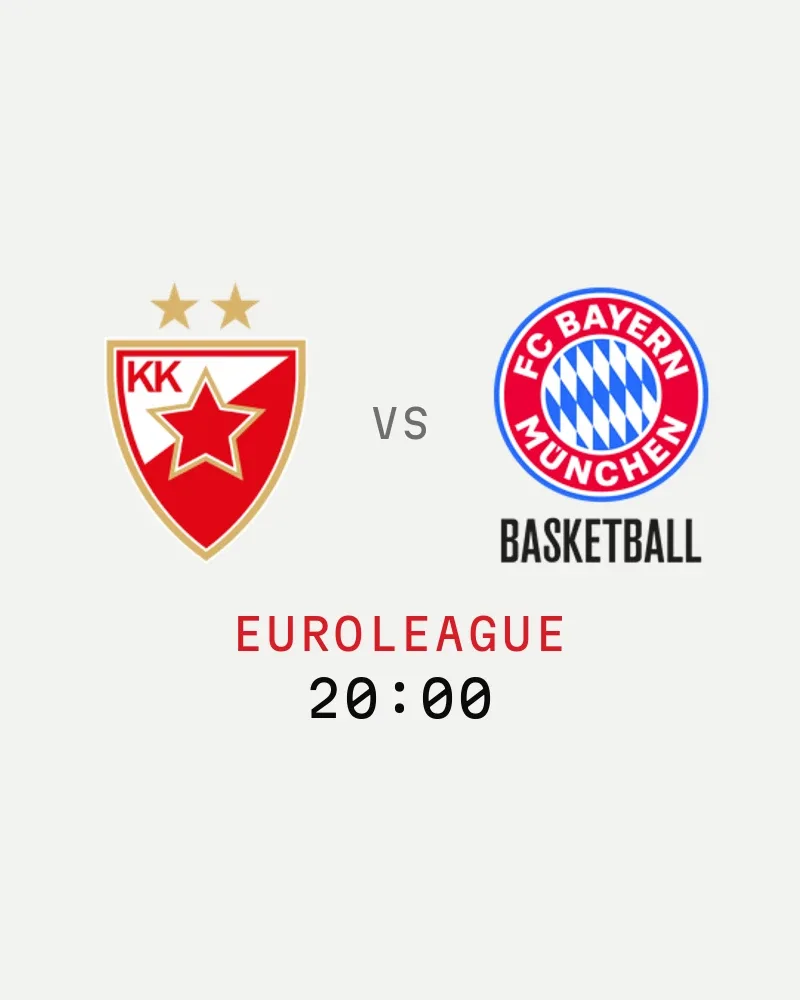 Crvena zvezda vs Bayern Munich (EuroLeague) — poster
