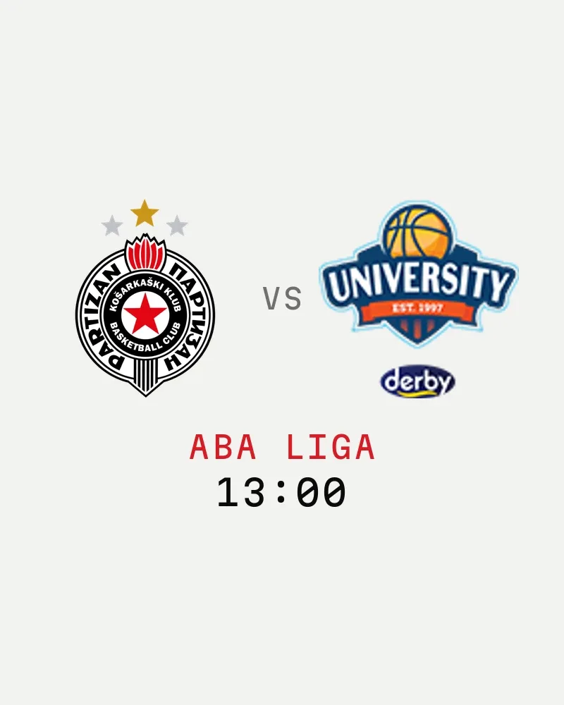 Partizan vs SC Derby (ABA liga) — poster