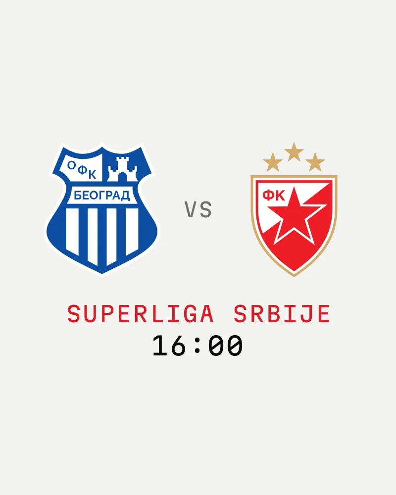 OFK Beograd vs Crvena zvezda (Superliga Srbije) — poster